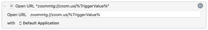 Screenshot of "Keyboard Maestro -> Subroutines -> Zoom"